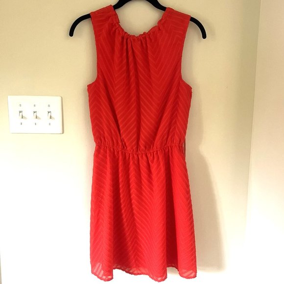 a new day Dresses & Skirts - A New Day Textured Sleeveless Dress, Coral Red, Size XS
